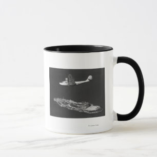 Pan American China Clipper Flying Over Mug