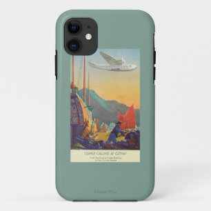 Pan-American Clipper Flying Over China iPhone 11 Case