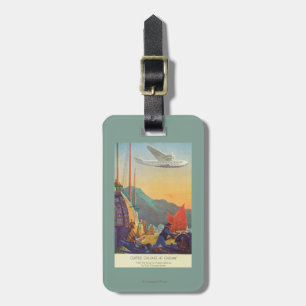 Pan-American Clipper Flying Over China Luggage Tag