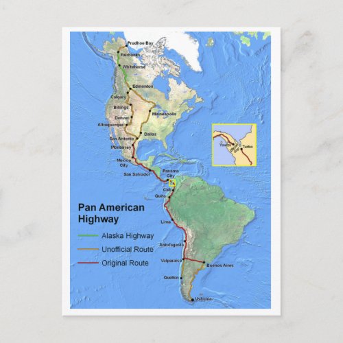 Pan American Highway Postcard