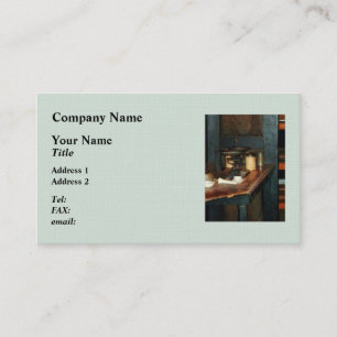 Pan Balance and Alum Business Card