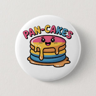 Pan-Cakes Funny Pansexual LGBTQ Funny Pride Button