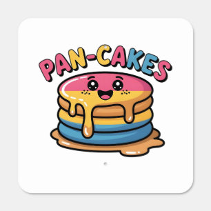 Pan-Cakes Funny Pansexual LGBTQ Funny Pride Metal Sign