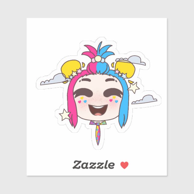PAN cute girl sticker (Sheet)