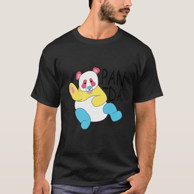 Pan Da Panda Pansexuality Pan Pride Lgbtq T-Shirt (Front)