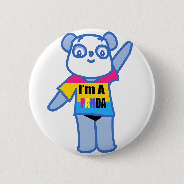 Pan-Da Pride Button (Front)