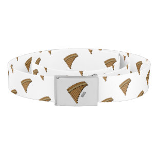 Pan flute / panpipes cartoon illustration belt