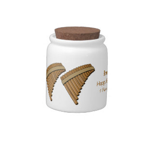 Pan flute / panpipes cartoon illustration  candy jar