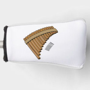 Pan flute / panpipes cartoon illustration  golf head cover