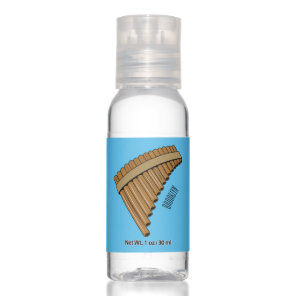 Pan flute / panpipes cartoon illustration  hand sanitizer