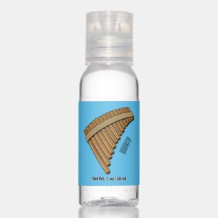 Pan flute / panpipes cartoon illustration  hand sanitizer