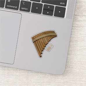 Pan flute / panpipes cartoon illustration sticker