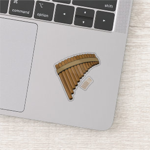 Pan flute / panpipes cartoon illustration sticker
