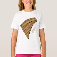Pan flute / panpipes cartoon illustration 