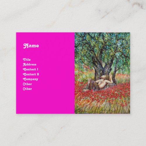 PAN OLIVE TREE AND POPPY FIELDS BUSINESS CARD