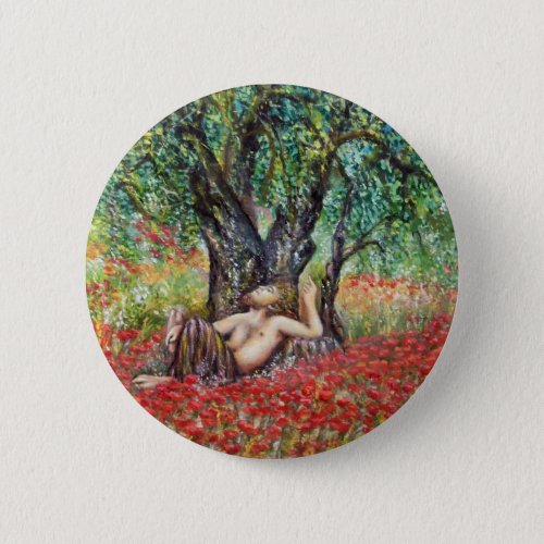PAN OLIVE TREE AND POPPY FIELDS BUTTON