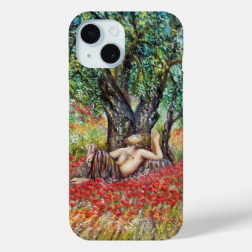 PAN OLIVE TREE AND POPPY FIELDS iPhone 15 CASE