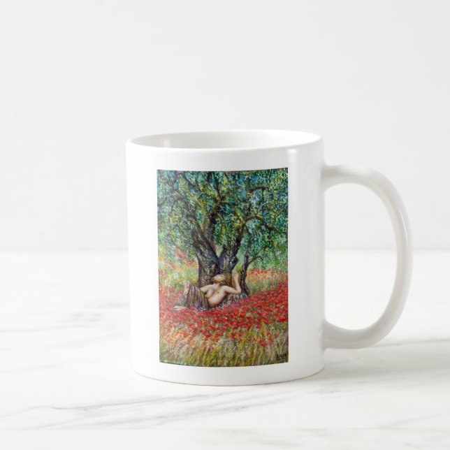PAN, OLIVE TREE AND POPPY FIELDS COFFEE MUG (Right)