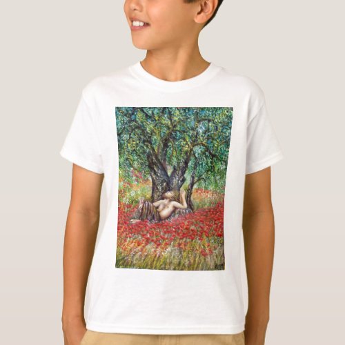 PAN OLIVE TREE AND POPPY FIELDS T_Shirt