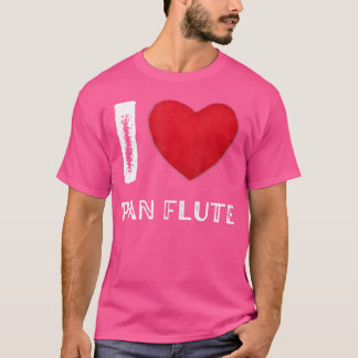 Pan Pipe Instrument Peru Wooden Pan Flute T-Shirt