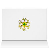 PAN PLAYING FLUTE AND DEER IN GREEN WOODLAND (Inside Horizontal (Top))