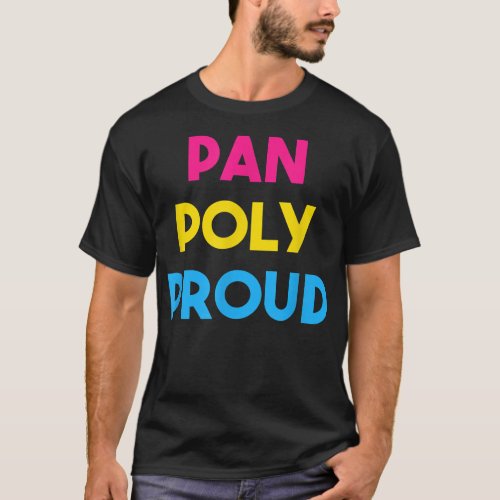 Pan Poly Proud Pansexual Pride  T_Shirt