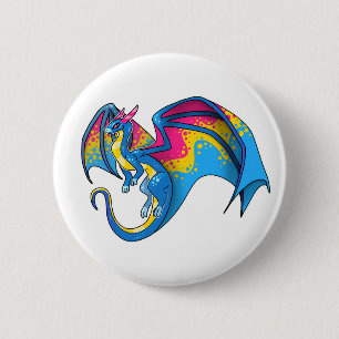 Pan Pride Dragon Button