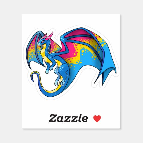 Pan Pride Dragon Sticker