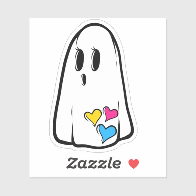 Pan Pride Ghost Sticker (Sheet)