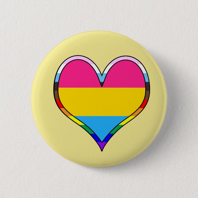 Pan Pride Heart Button (Front)