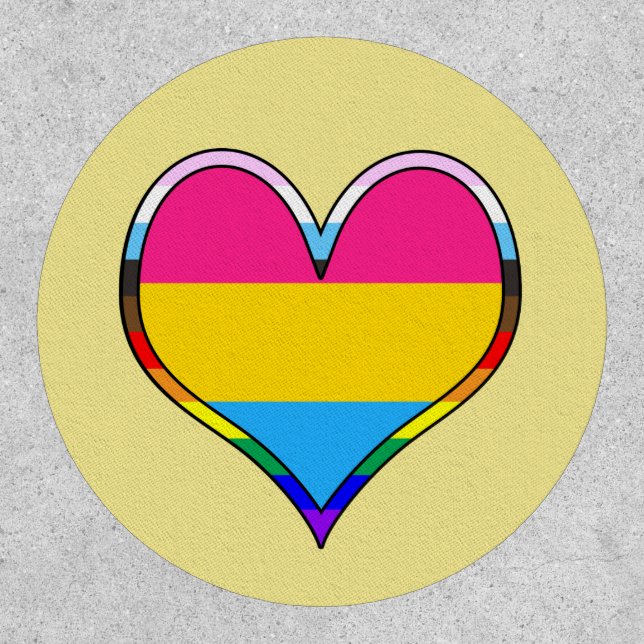 Pan Pride Heart Patch (Front)