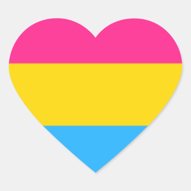 Pan Pride Heart Sticker (Front)