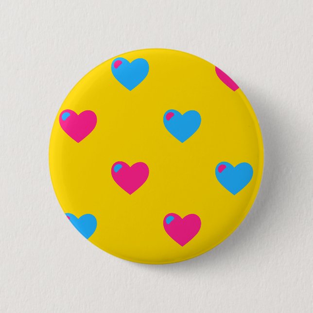 Pan Pride Hearts Button (Front)