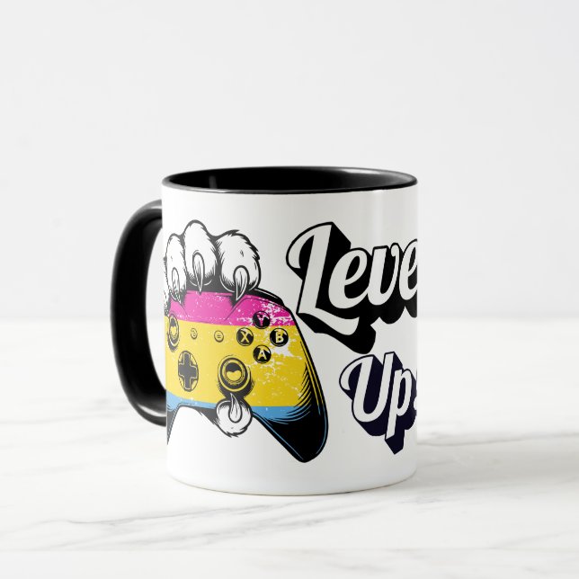 Pan Pride Level Up Tiger Paw Controller Mug 2026 (Front Left)
