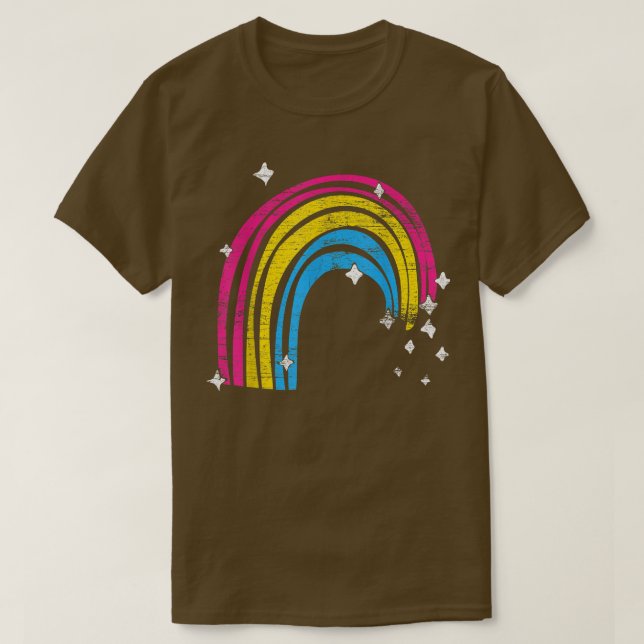 Pan Pride Month Panseual Flag Rainbow LGBTQ Panseu T-Shirt (Design Front)