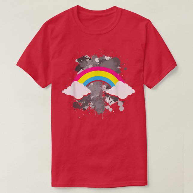 Pan Pride Rainbow Equality Queer Pride Month LGBT  T-Shirt (Design Front)