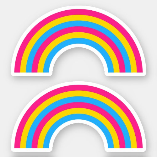 Pan Pride Rainbow Sticker