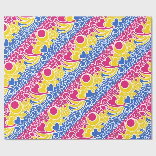 Pan Pride Squiggles Wrapping Paper (Flat)