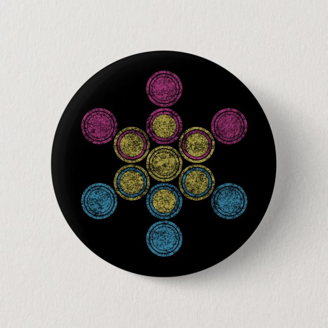 pan Sacred circles Button (Front)