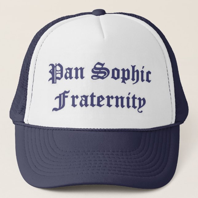 Pan Sophic Navy Trucker Hat (Front)
