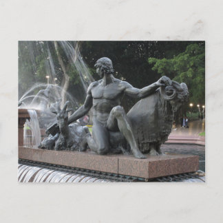 Pan Statue in Hyde Park Postcard