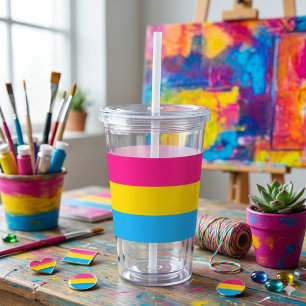 Pan Vibe Acrylic Tumbler