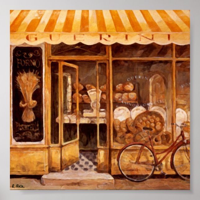 Panadería Guerini Hornear (Italia) Original Atwork Poster (Front)
