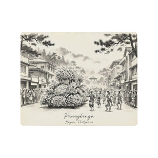 Panagbenga Festival Baguio Philippines Flower Fest Metal Print