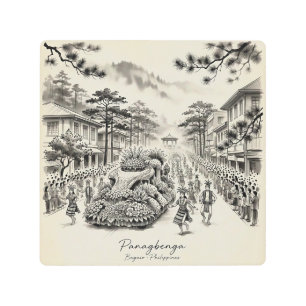 Panagbenga Festival Baguio Philippines Flower Fest Metal Print