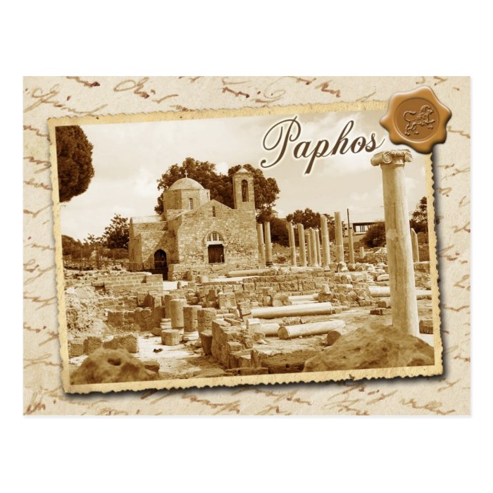 Panagia Chrysopolitissa church, Paphos, Cyprus Postcard