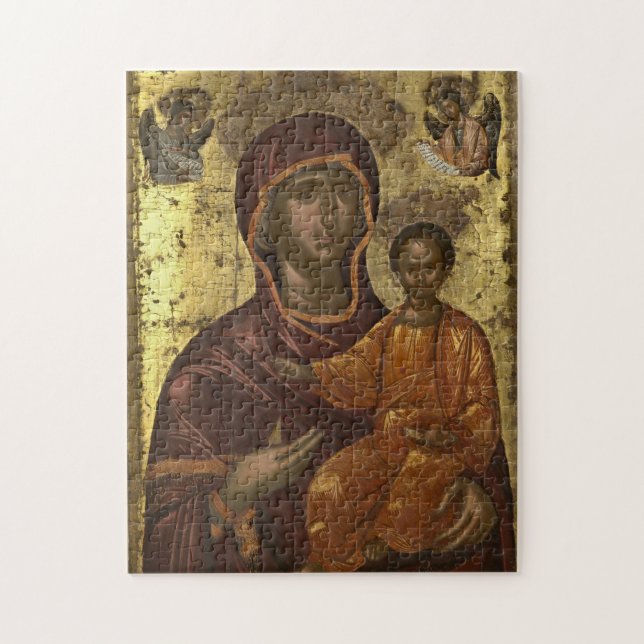 Panagia Odigitria Orthodox Christian Icon Jigsaw Puzzle (Vertical)