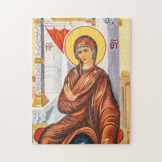 Panagia Theotokos Orthodox Christian Icon Jigsaw Puzzle (Vertical)