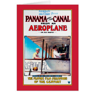 Panama and the Canal Aeroplane Movie Promo Poste