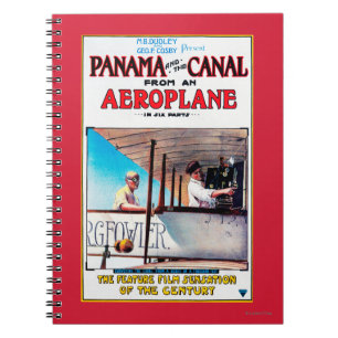 Panama and the Canal Aeroplane Movie Promo Poste Notebook